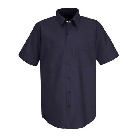 Vf Imagewear Red Kap Men's Wrinkle-Resistant Cotton Work Shirt Short Sleeve 2XL Dark Navy SC40-SC40DNSSXXL SC40DNSSXXL